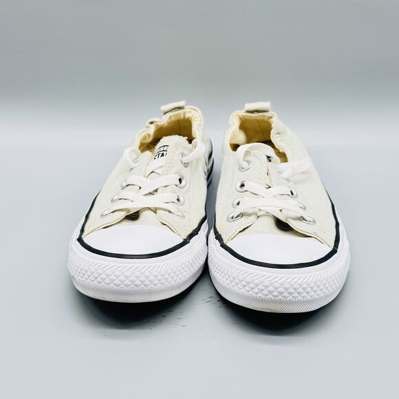 Converse All Star Shoes Womens 7.5 Beige Tan Canvas Shoreline Chucks Classic - Picture 3 of 11